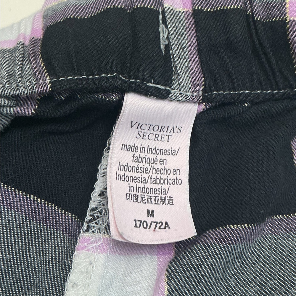 Victoria's Secret Black and White Plaid Pajama Set - Picture 5 of 5